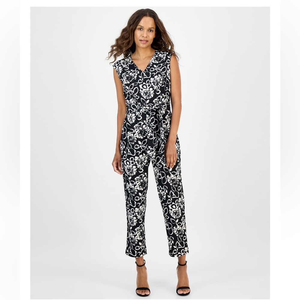 Anne Klein Petite Printed Jumpsuit